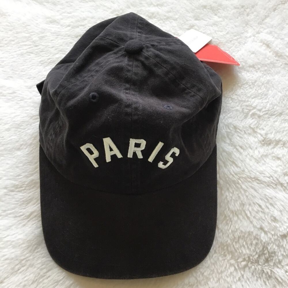 American Needle Black "Paris" Baseball Adjustable Strapback Hat